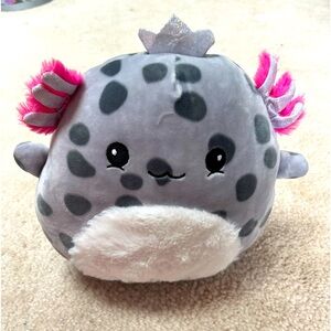 Squishmallows 8” Axolotl Princess Galaxy Grey Gray Spotted Plush